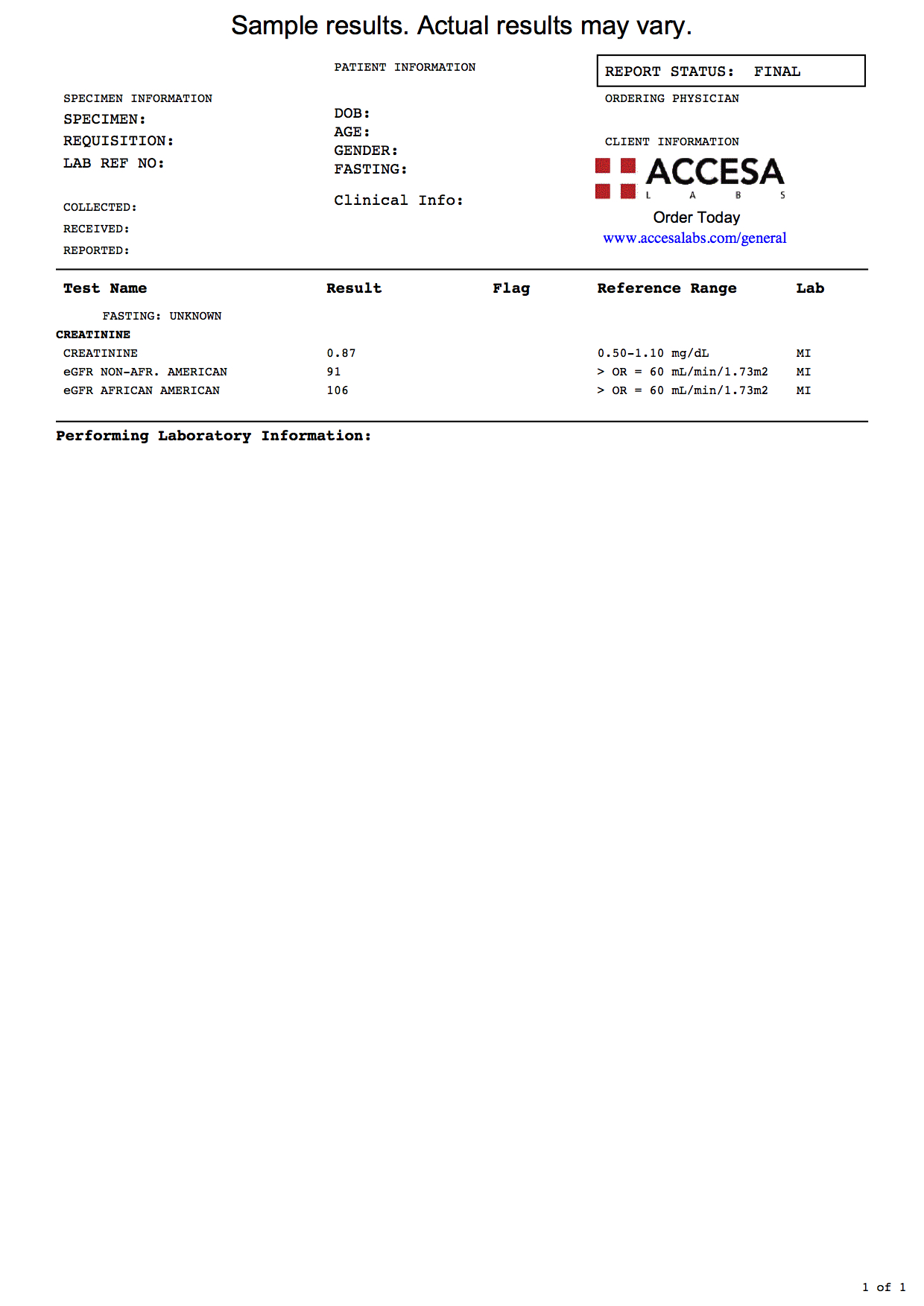 Creatinine Test Creatinine Lab Test Accesa Labs creatinine-test-creatinine-lab-test-accesa-labs