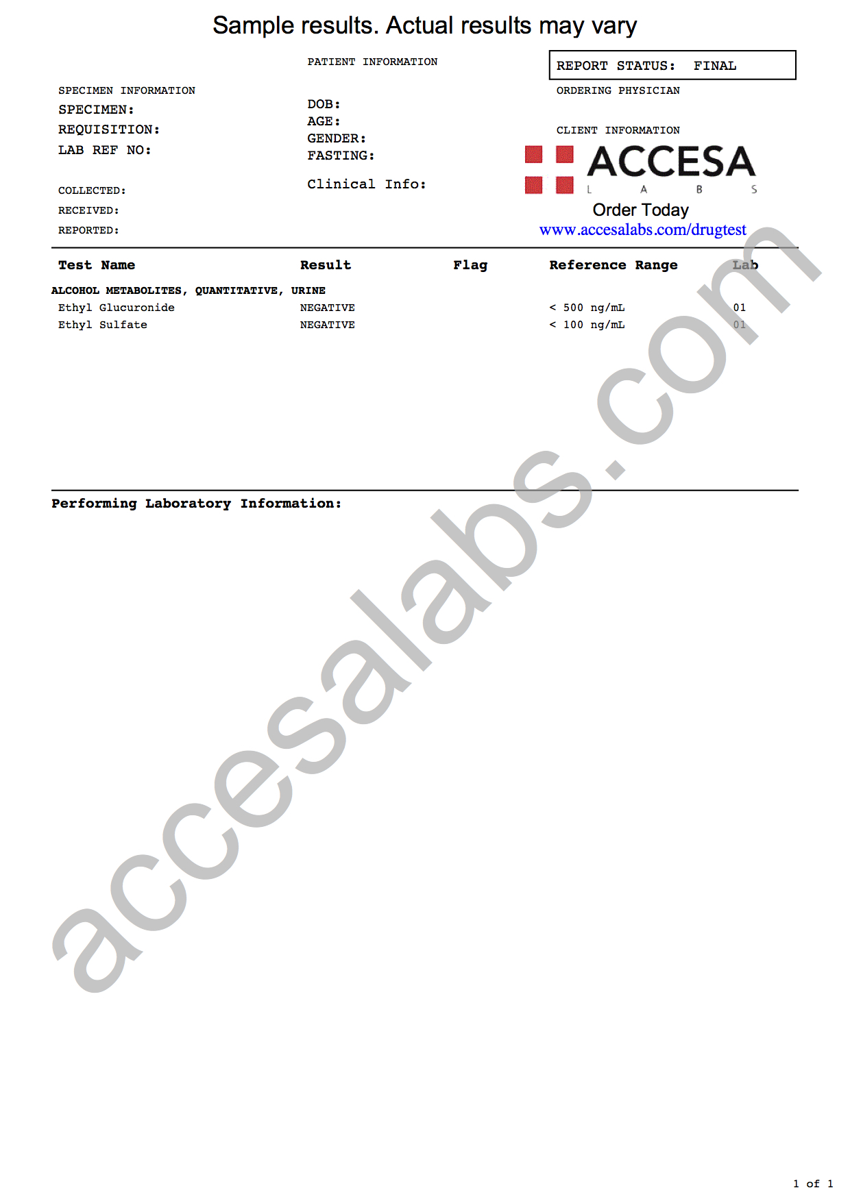 Drug Test At A Lab Near You Accesa Labs